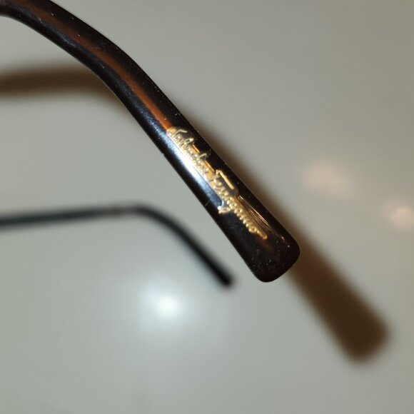 Men's Ferragamo Brown Metallic Sunglasses - Picture 4 of 7